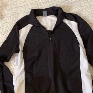 Black and White Athletic Pullover